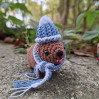 Winter Awawa Crochet Charm – Handmade Rock Hyrax with Beanie & Scarf