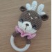 Baby rattle crochet forest animals