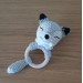 Baby rattle crochet forest animals