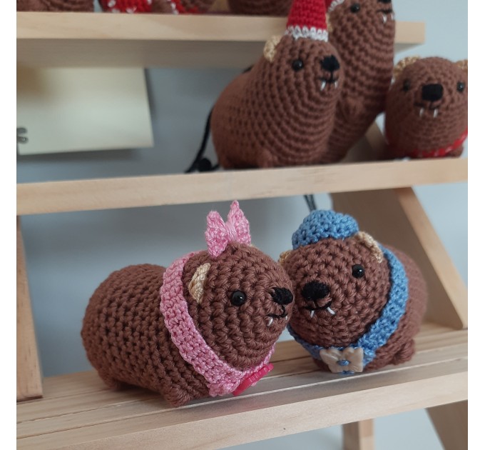 Baby Awawa Plush | Crochet Rock Hyrax | It’s a Girl / Boy Plush | Cute Nursery Plushie | Handmade Shower Gift