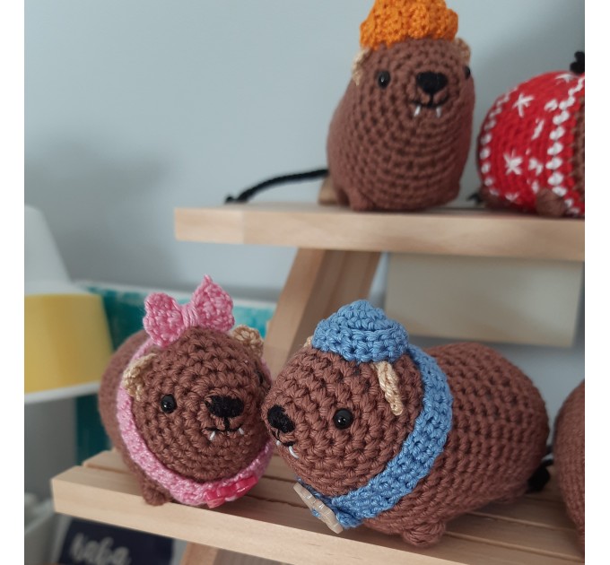 Baby Awawa Plush | Crochet Rock Hyrax | It’s a Girl / Boy Plush | Cute Nursery Plushie | Handmade Shower Gift