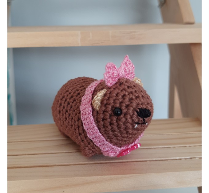 Baby Awawa Plush | Crochet Rock Hyrax | It’s a Girl / Boy Plush | Cute Nursery Plushie | Handmade Shower Gift