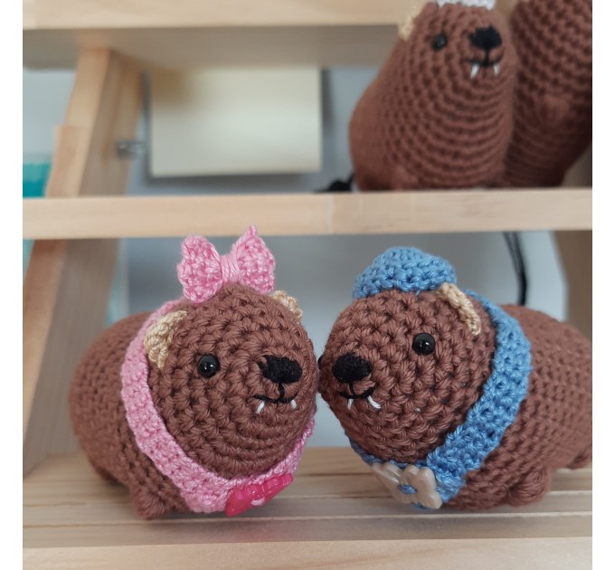 Baby Awawa Plush | Crochet Rock Hyrax | It’s a Girl / Boy Plush | Cute Nursery Plushie | Handmade Shower Gift