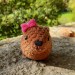 Crochet Rock Hyrax Plush | Chubby Awawa Plushie | Handmade Stuffed Animal | Cute Cozy Toy