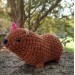 Crochet Rock Hyrax Plush | Chubby Awawa Plushie | Handmade Stuffed Animal | Cute Cozy Toy
