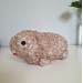 Crochet Rock Hyrax Plush | Chubby Awawa albino | Handmade Stuffed Animal | Cute Cozy Toy