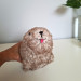 Crochet Rock Hyrax Plush | Chubby Awawa albino | Handmade Stuffed Animal | Cute Cozy Toy