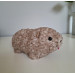 Crochet Rock Hyrax Plush | Chubby Awawa albino | Handmade Stuffed Animal | Cute Cozy Toy