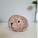 Crochet Rock Hyrax Plush | Chubby Awawa albino | Handmade Stuffed Animal | Cute Cozy Toy