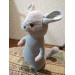 Crochet chinchilla toy for kids Tilda doll with bear